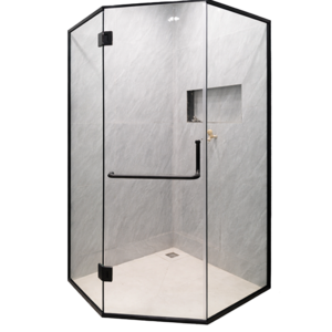 HexaFrame Black Edge Shower Enclosure