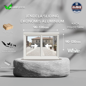 Jendela Sliding Aluminium bahan EKONOMIS