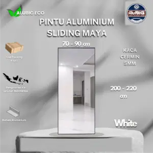 pintu-sliding-maya-ghost-door-aluminium-kaca-cermin-5mm-soft-close-desain-estetik-minimalis-full-aluminium